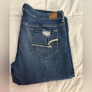American Eagle Outfitters Dark Blue Boot Cut Jeans